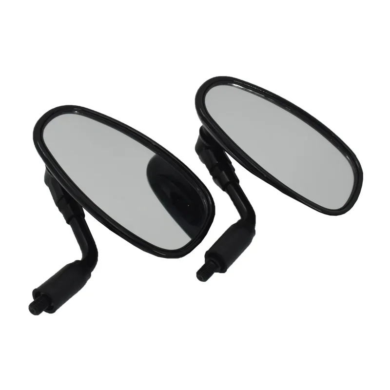 Universal Vintage Oval Motorcycle Back Rearview Mirror for Prince  GV300S KR250 QJ300 GV250 E stamp 10mm Clockwise thread