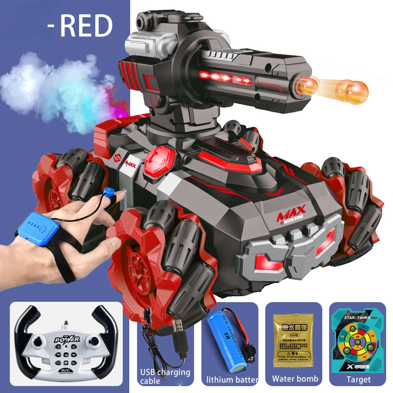 Fernbedienung Tank für Kinder Wasser Bombe Tank Spielzeug Elektrische Geste Fernbedienung Auto RC Tank multiplayer RC Auto für kinder-Junge