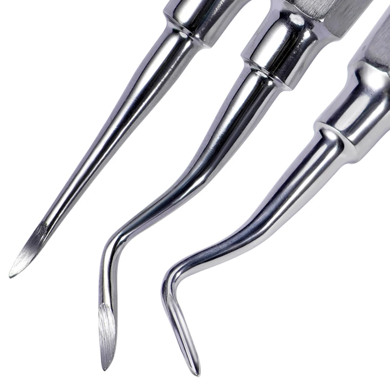 1PC Stainless steel root tip support, dental gum separator, periosteum separator, single multi style tooth extraction support