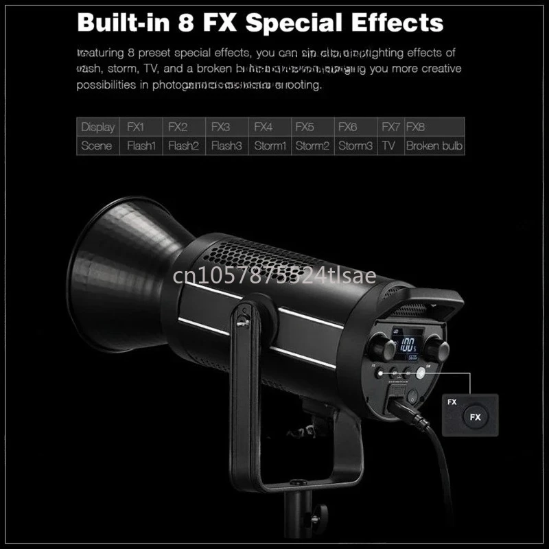 SL200II SL-200W II  200W Bowens Mount Daylight Balanced 5600K 2.4G Wireless X System for Interview  LED Video