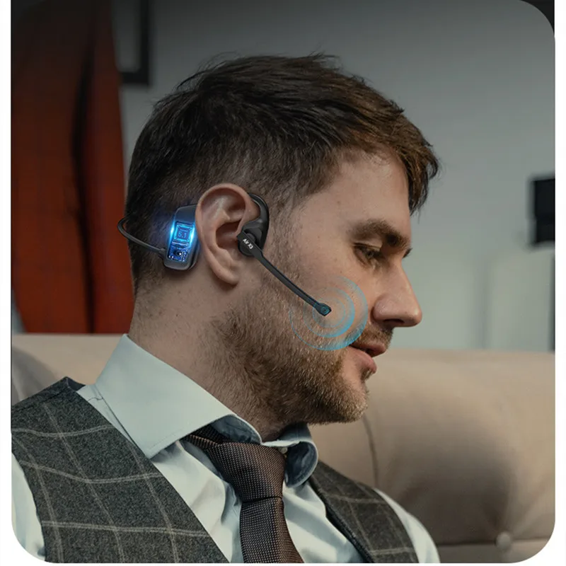 

Bone Conduction Wireless Bluetooth Earphones Sports Gaming Headset with Mic Hands-Free Running Earbuds