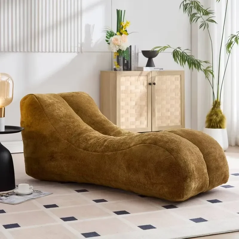 Creative Modern Cooling Bean Bag Sofa Chair for Adults Filled with High-quality Sponge Compressed Sofa for Home Furniture