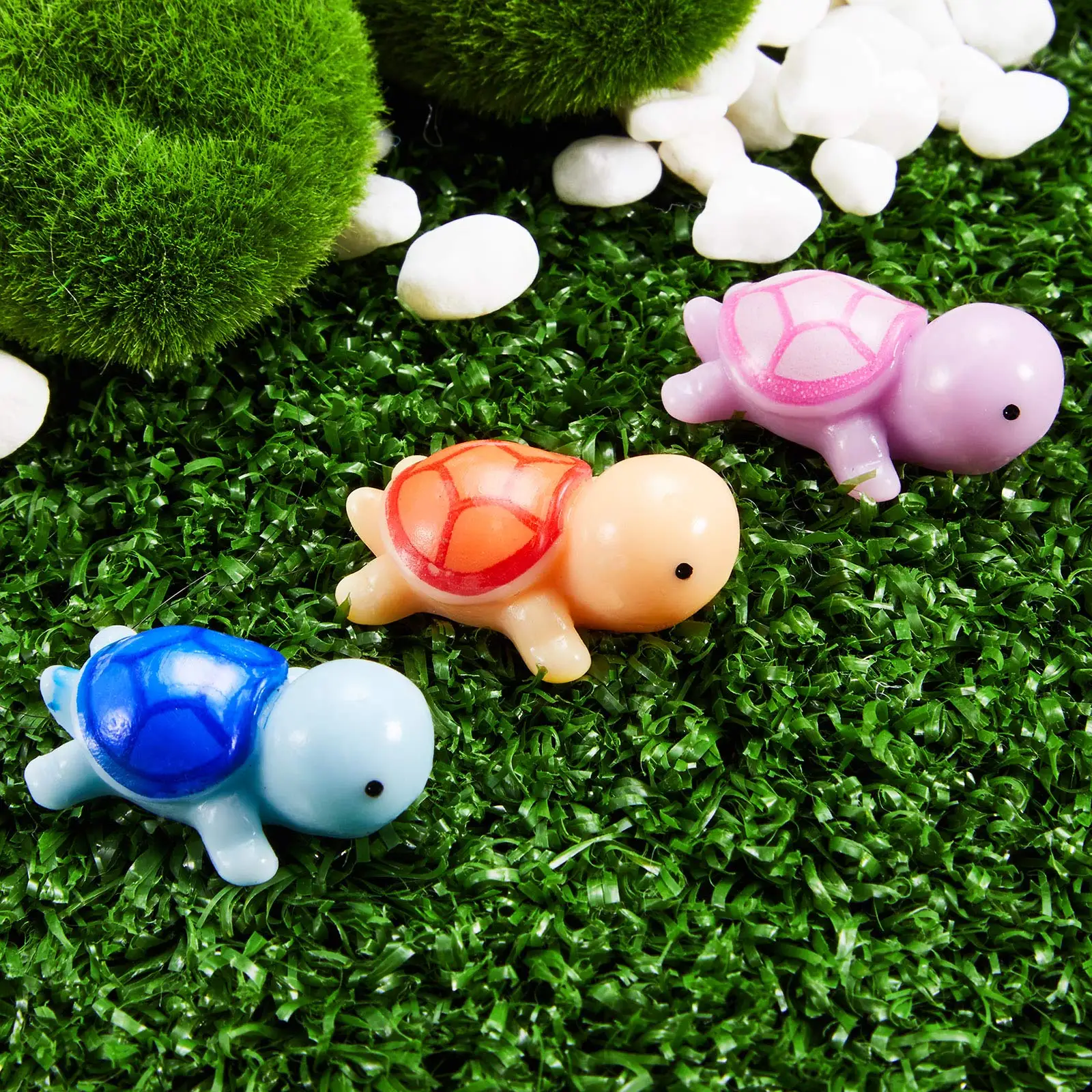 20pcs miniature turtle garden figurines bonsai Micro Landscape Decor Fairy Garden Miniatures Dollhouse Ornaments