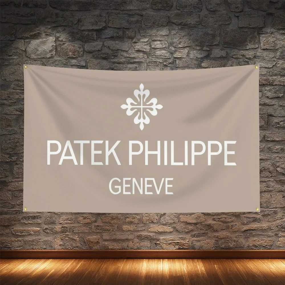 P-Patek Philippe Garage Flag to Hang Interior Decoration World Flags and Banners Outdoor Decorations Home Garden Funny Car Wall