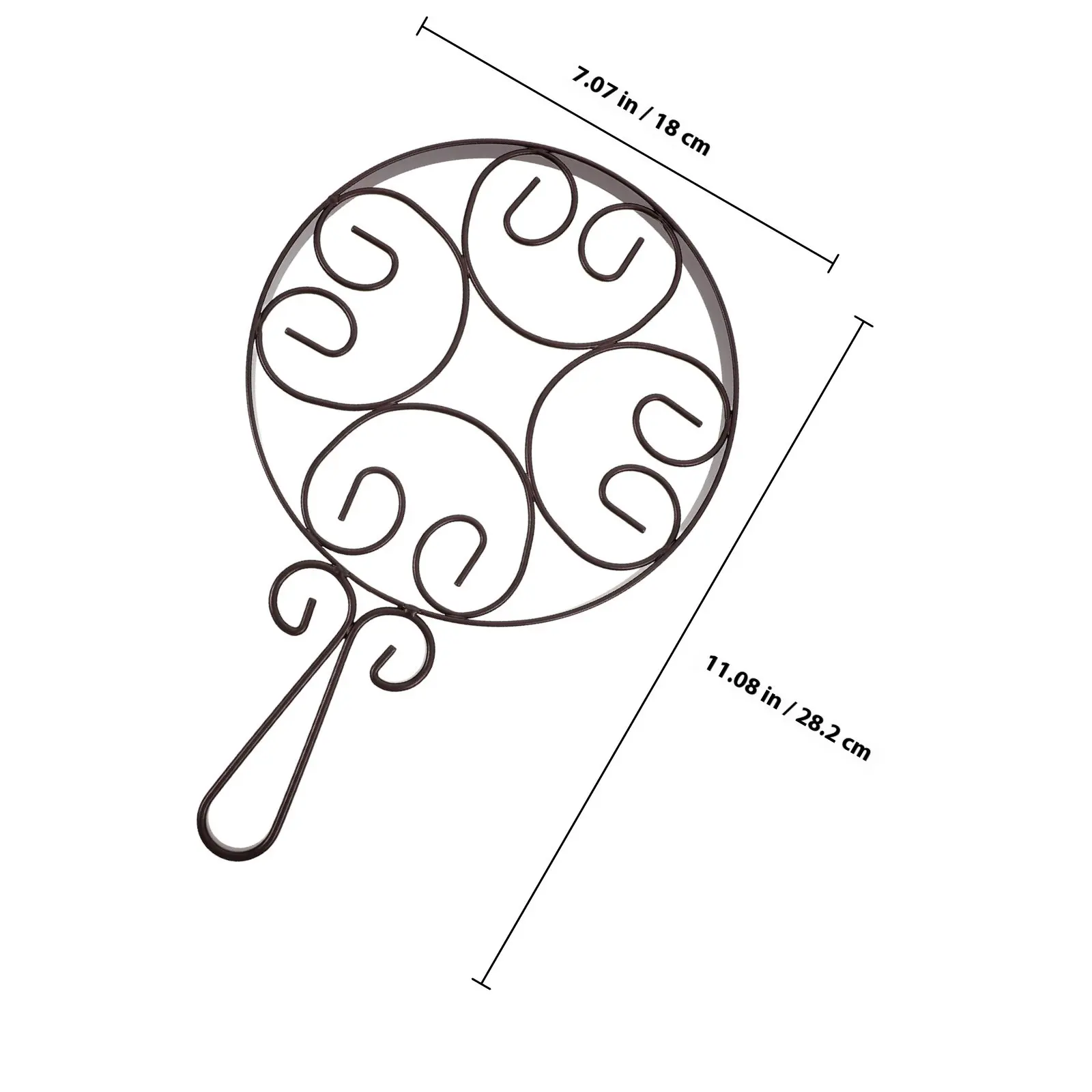 Iron Metal Heat Resistant Placemat Delicate European Style Dining Table Mat Skid Proof Pot Coaster Decorative Table Setting