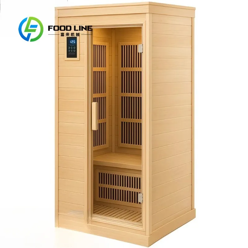 Customize   Hemlock Solid Wood Indoor Infrared Sauna Room Electric 6 Heaters 5 Year Warranty Transom Windows Luxury Modern Room