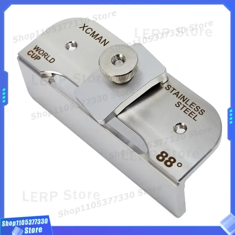 304 Stainless Steel Ski Snowboard Edge File Guide Rail Side Bevel Tuning Tool CNC Machined Clip Holder for Winter Sports Gear