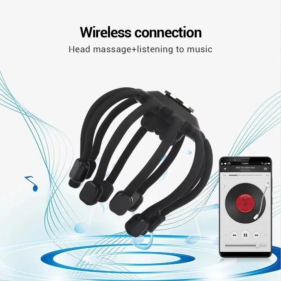 

Intelligent Electric Head Massager Octopus Shaped Relieves Head Fatigue Multi-dimensional Vibrating Scalp Relaxation Massager