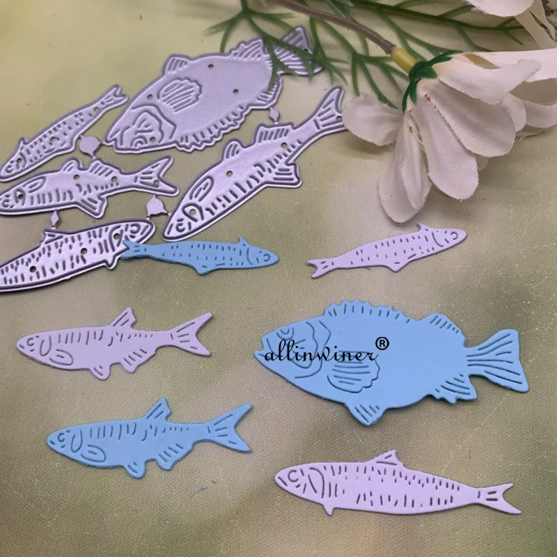 Fish decoration Metal Cutting Dies Stencils For DIY Scrapbooking Decorative Embossing Handcraft Die Cutting Template