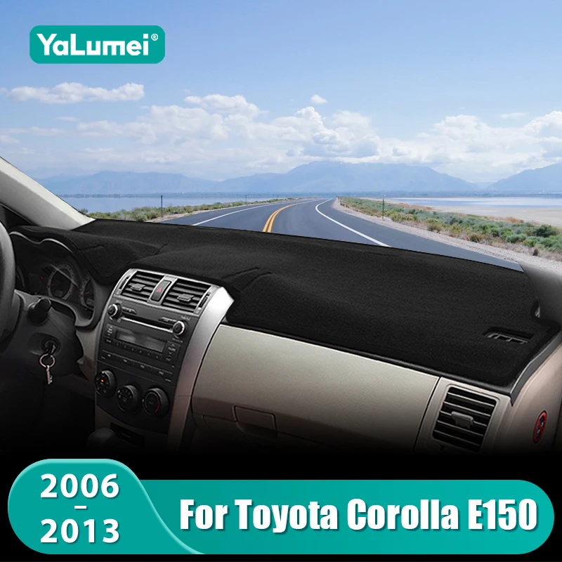 لتويوتا كورولا E140 E150 2006 2007 2008 2009 2010 2013 لوحة سيارة حصيرة الشمس الظل عدم الانزلاق غطاء الملحقات