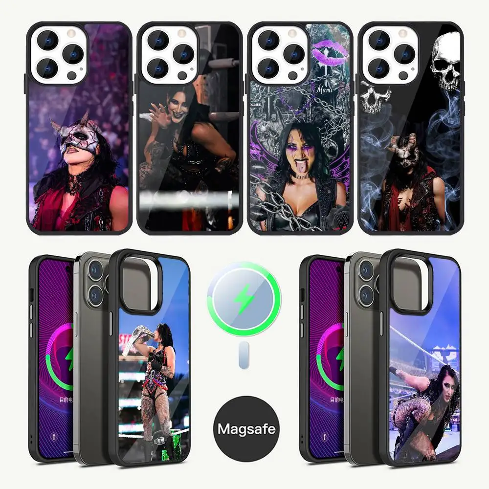 

R-Rhea Ripley wrestler Phone Case For iPhone 16,15,14,13,12,11,Plus,Pro,Max Mini Magsafe Magnetic Wireless Charging
