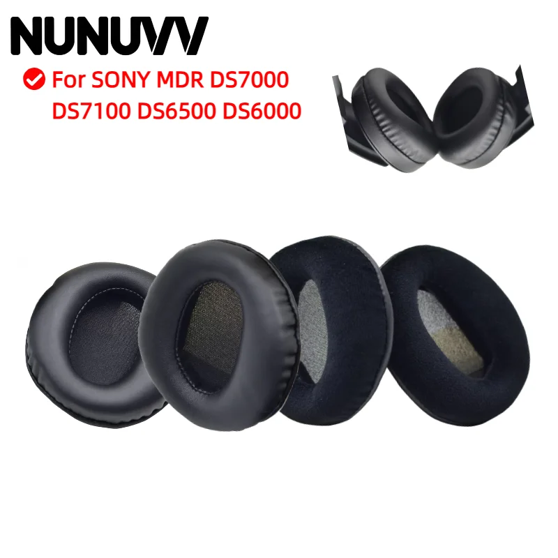 

NUNUVV Replacement Ear pads For SONY MDR DS7000 DS7100 DS6500 DS6000 Headphones Memory Foam Earmuff headset Gamer Leather case