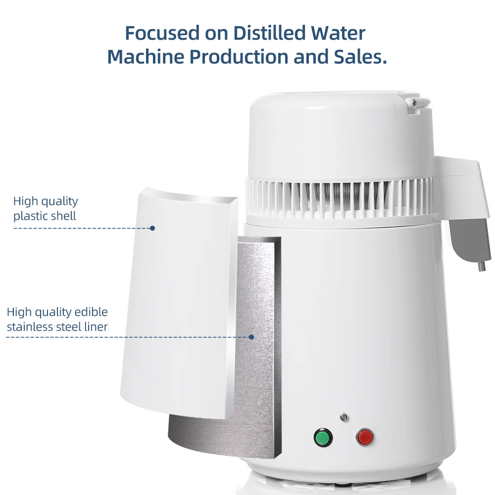 Высококачественное оборудование, дистиллятор воды 4 л, бытовой очиститель воды