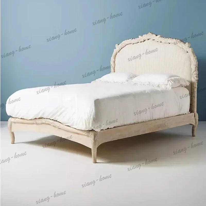 FG Display Queen Double Bed Modern Whitr European Modular Frame Double Bed Aesthetic Safe Sleeping Salon Muebles Hotel Furniture