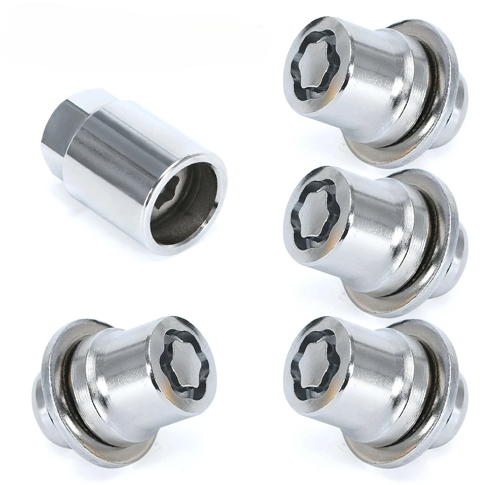 Wheel Anti Theft Rustproof Triple nickel chrome plating 5Pcs/ Set 1.3