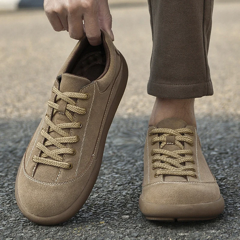 

Модные комфортные мягкие спортивные мужские повседневные туфли с защитой от скольжения, высококачественные низкие кроссовки для активного отдыха и путешествий, брендовые кожаные туфли