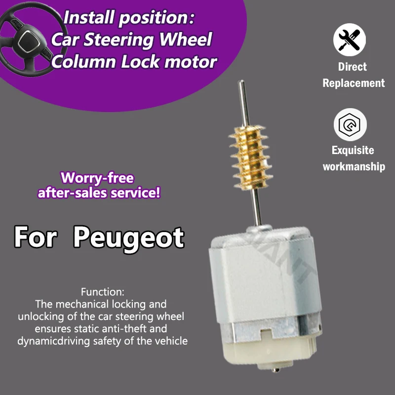 

AZGIANT 1020633 3P3435 Car Steering Column Ignition DC motor For Peugeot 308 SW 2008-2014/RCZ 2019-2023 direct installation
