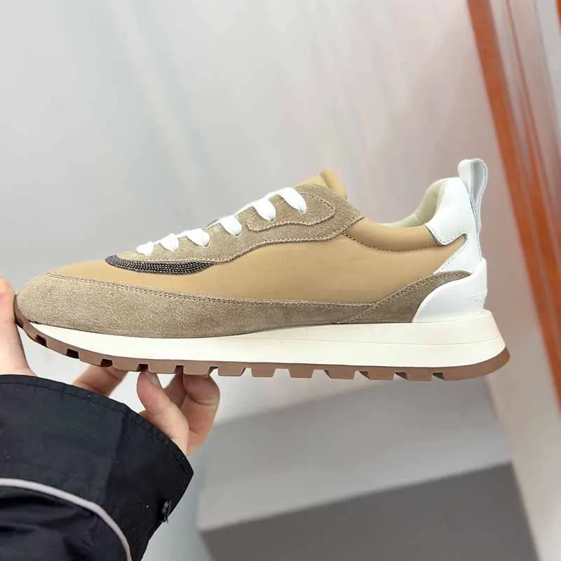 

Итальянский дизайнерский стиль 2025 года, новая нишевая модная кожаная замшевая повседневная спортивная обувь, женская обувь класса люкс