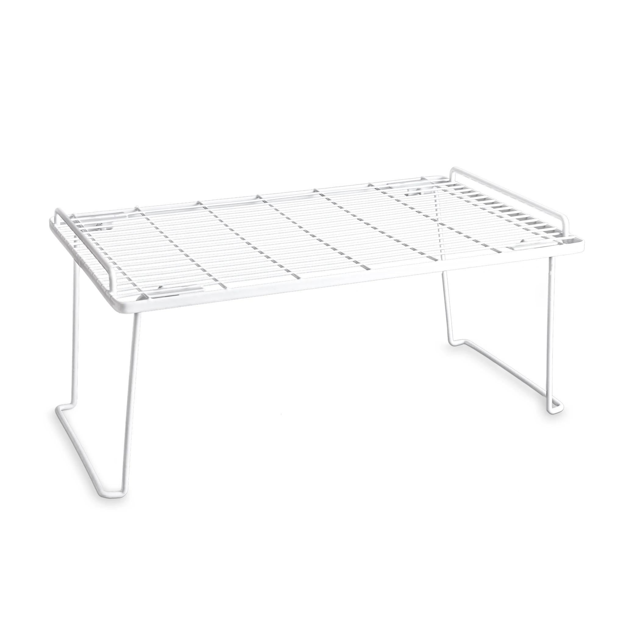 

Foldable White Wire Shelf for Kitchen & Pantry Storage