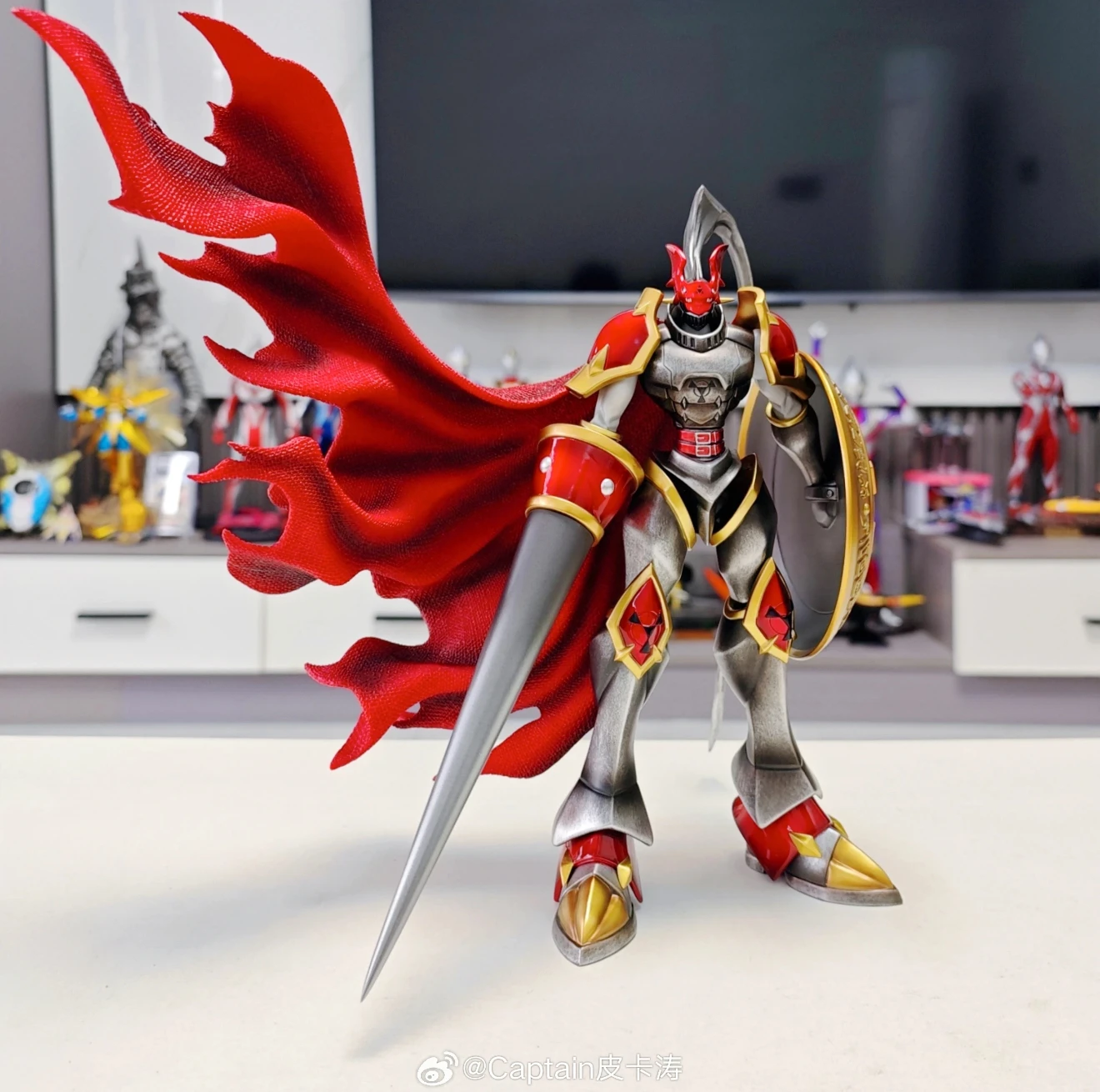 40 cm Digimon Gallantmon Matsuda Takato Anime Figuur Guilmon Royal Knights Duke Perifere PVC Model Desktop Ornamenten Geschenken Speelgoed