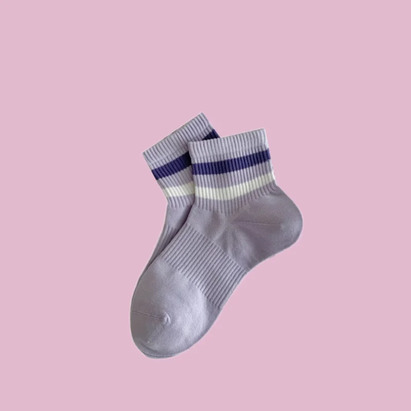 2/4 Paar Sommer Mid-Tube Casual Socken Baumwolle bequeme schweiß absorbierende kurze Socken ohne Knochen dünne vielseitige Low-Top-Socken