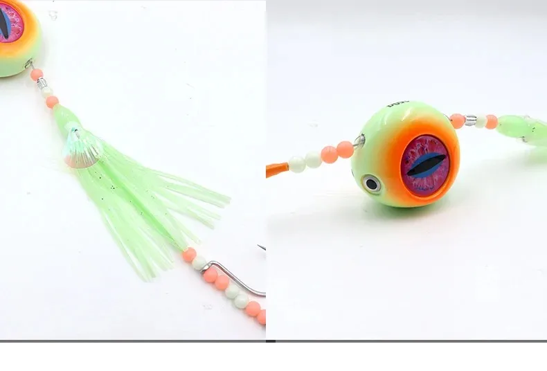 ZYZHE Meeresfischerei-Köder mit Simulationsfischaugen 120/150/200G Schnell Sinkender JIG Künstlicher Harter Köder für Hochseeangeln Bigeye Bleifisch – Detail 19