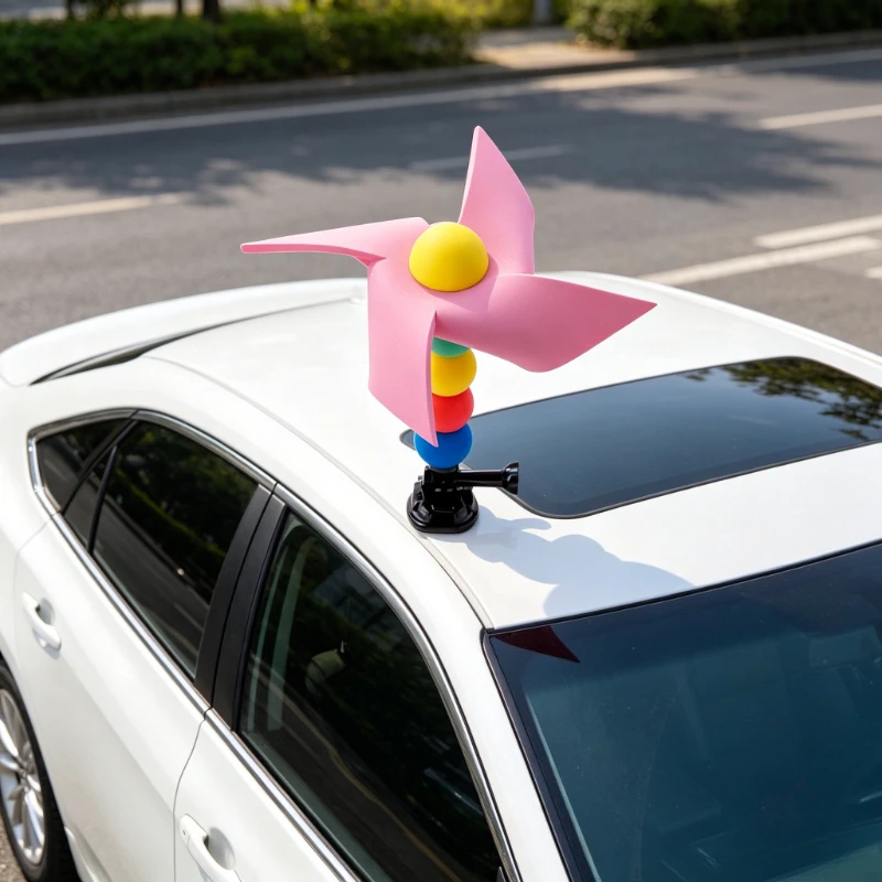 Cute Car Windmill Pendant Auto Exterior Rear Tail Hanging Ornament Fashion Vehicle External Decor Accessories
