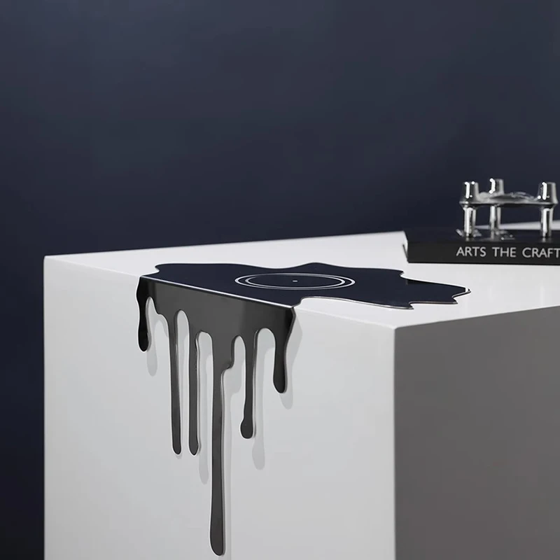 Stainless Steel Fluid Water Drop Three-Dimensional Ornament Dining Table Bar Tabletop Decoration