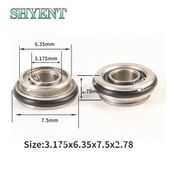 5 sztuk szybkich łożysk turbin dentystycznych do modelu WH RC-95/TE-95 BC/RC-98 RM ceramiczne łożysko kulkowe z podwójnym kołnierzem
