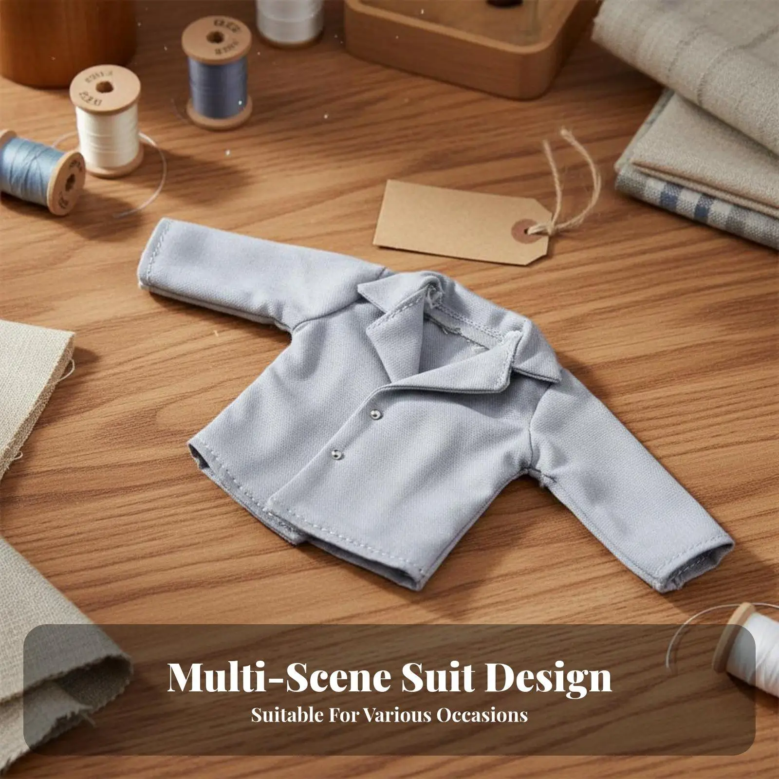 Doll Clothes Fashionable Design Doll Outfit Modern Design Miniature Trench Coat view 3