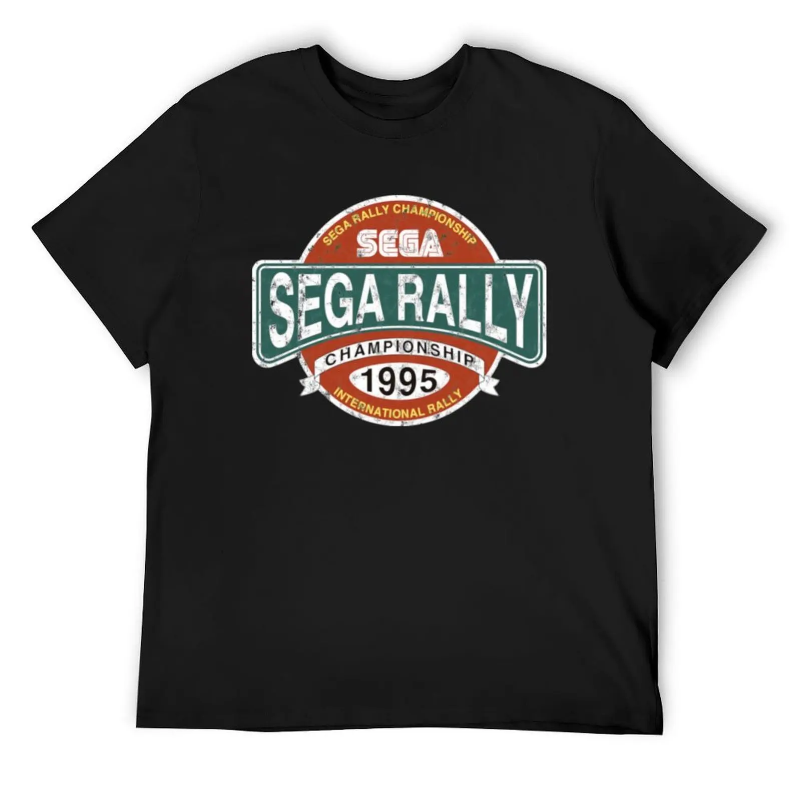 Sega Rally Sega Rally Championship Distressed Logo by BrotherOfPerl_ T-Shirt animal prinfor boys anime shirts men