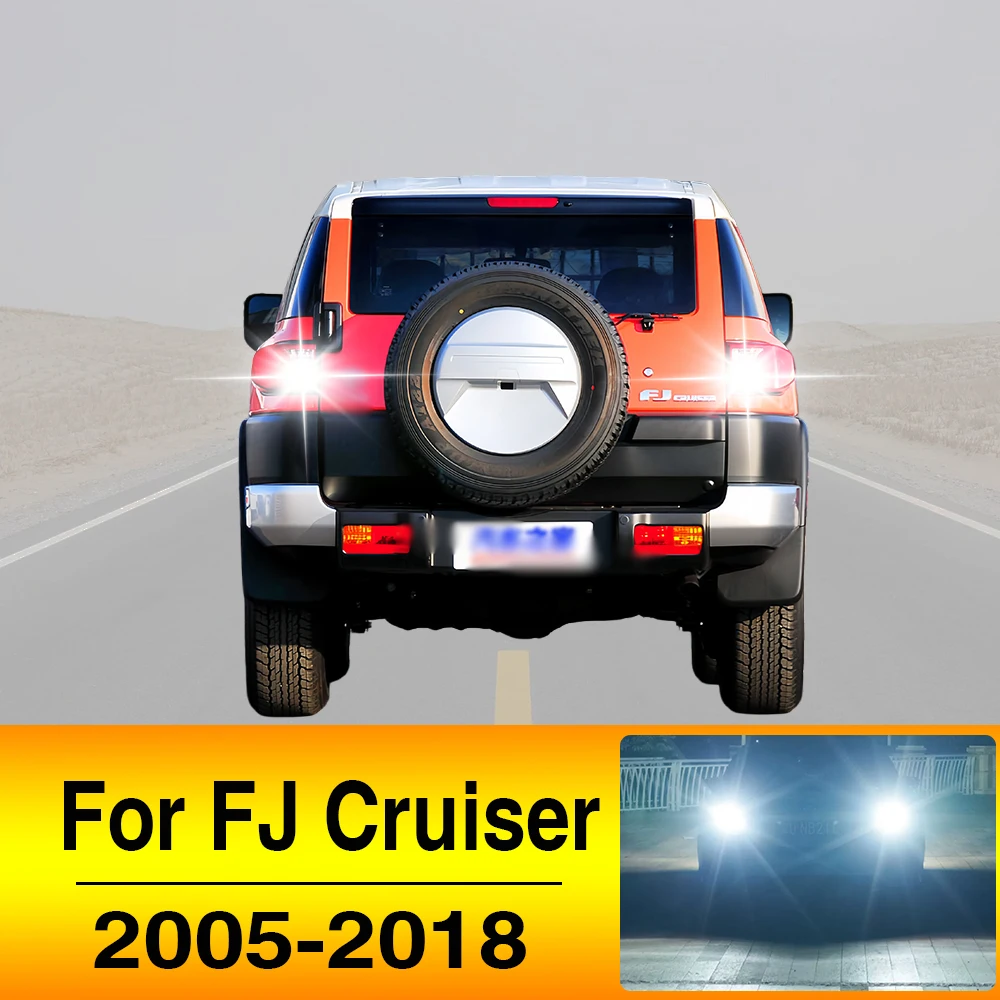 2pcs LED Reverse Light Backup Back Up Lamp For Toyota FJ Cruiser Accessories 2005-2018 2011 2012 2013 2014 2015 2016 2017 2018