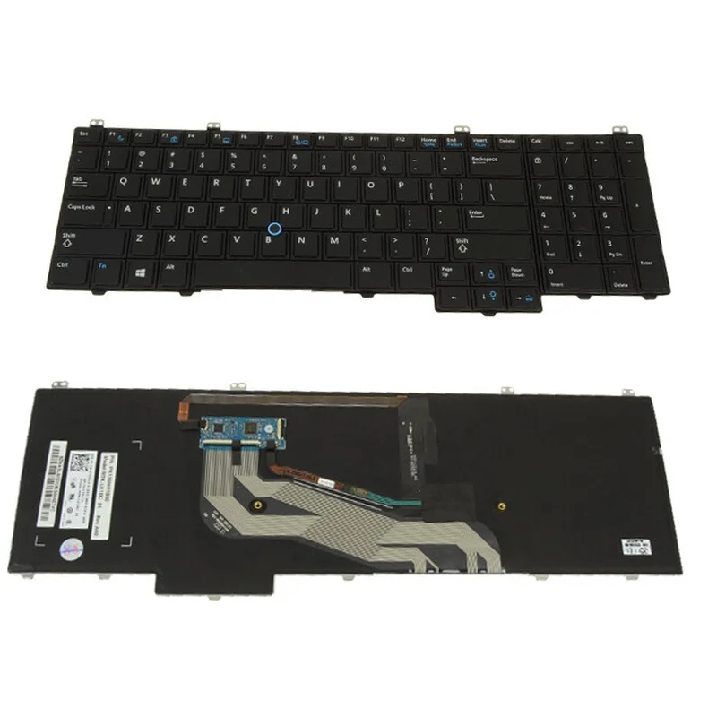 OEM Replacement 76X2J for Dell Latitude E5540 Laptop Keyboard with Stick Pointer Backlight