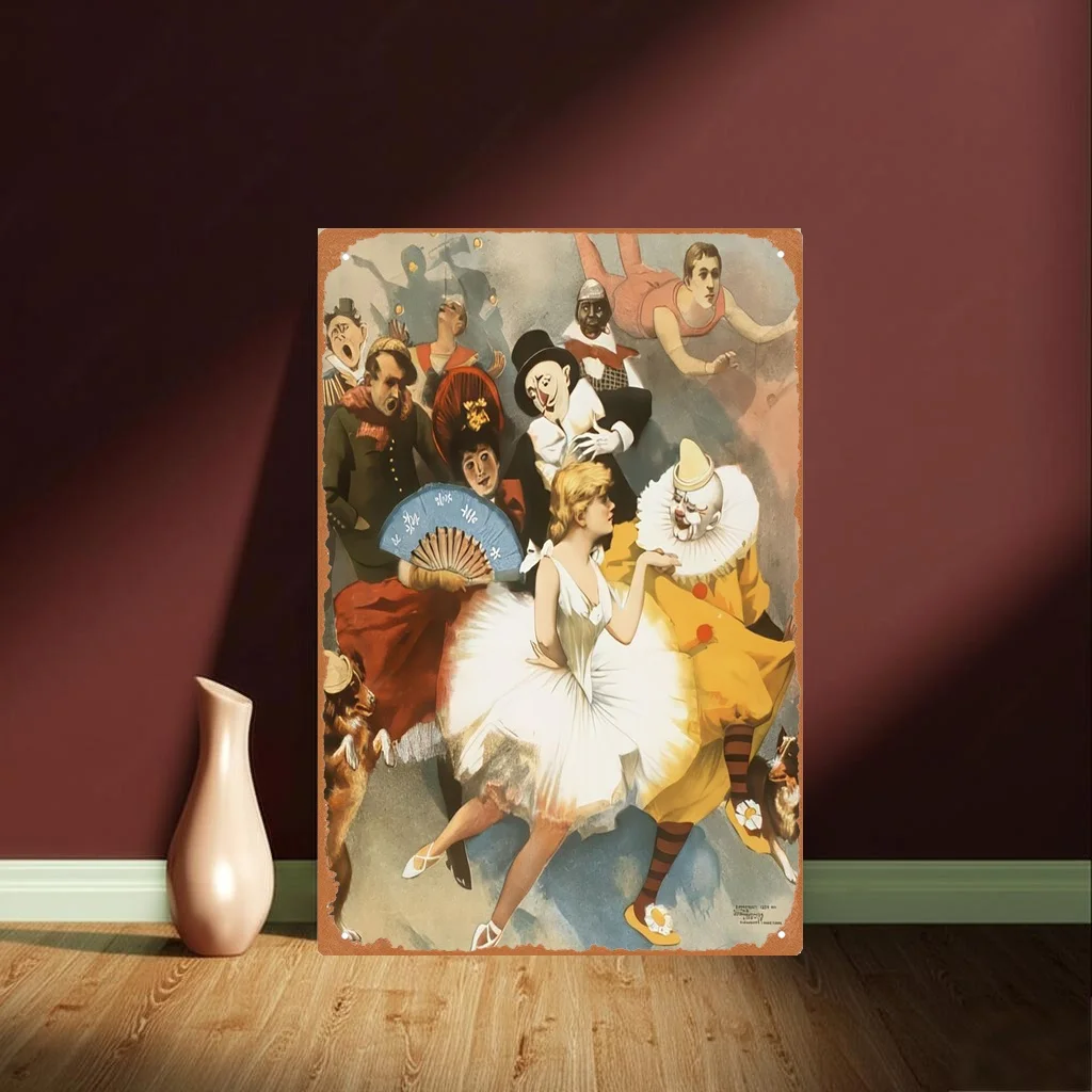 Affiche rétro vintage Sandow Vaudevilles 1894, art mural, 20x30cm