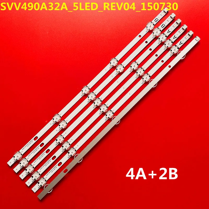 LED Strip For VES490UNDL-2D-N11 SVV490A32A SVV490A32B For 49AO4USB 49L2863DG 49L3863DB 49L3653DB 49L3658DB TE49283N25F1C10D