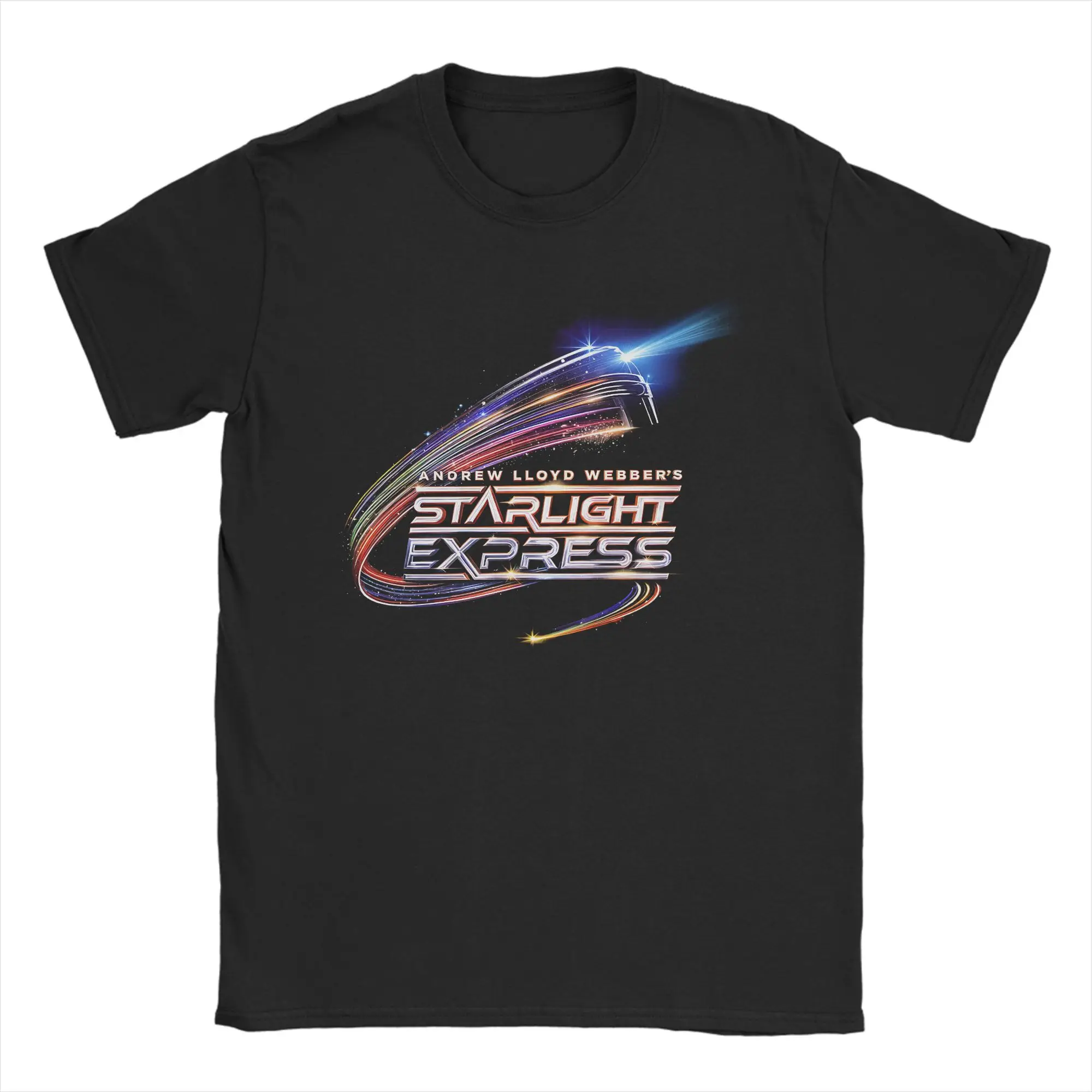 

Мужские футболки Starlight Express Musical Theater Broadway Crazy, футболки из 100% хлопка с круглым вырезом, футболки с короткими рукавами, летние топы