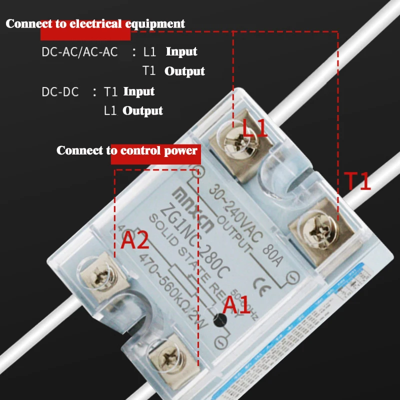 MZMW Solid State Relay Relais Regulator 30-240VAC 10VA 25VA 40A 40VA 60VA 80VA 100VA Single Phase Relay Module