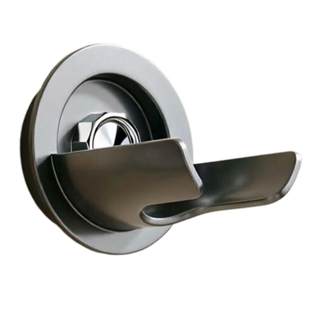 ABS Wall Mount Hair Dryer Holder with Cord Winder Rack Optimized for Heat Dissipation and Daily For Bathroom Use