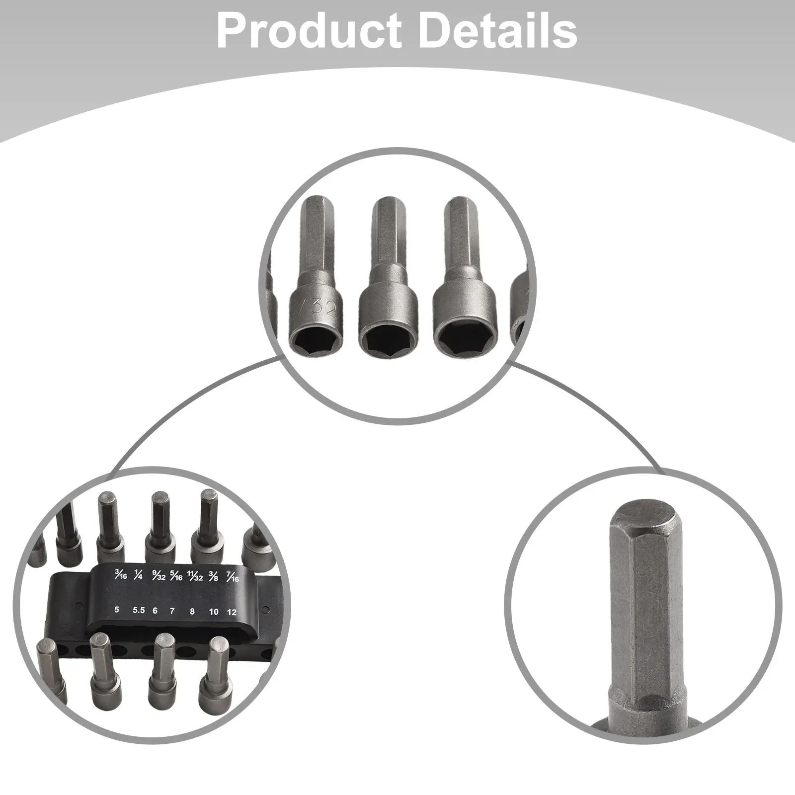 Hex Handle Screwdriver Hexagonal Wrench Set Home Improvement High Hardness Pneumatic Wrench Chrome Vanadium Steel