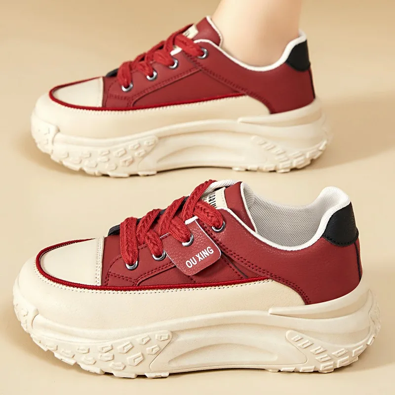 

Women Vulcanized Shoes with Thick Sole and Increased Height New Trendy and Versatile Canvas Shoes Fashionable