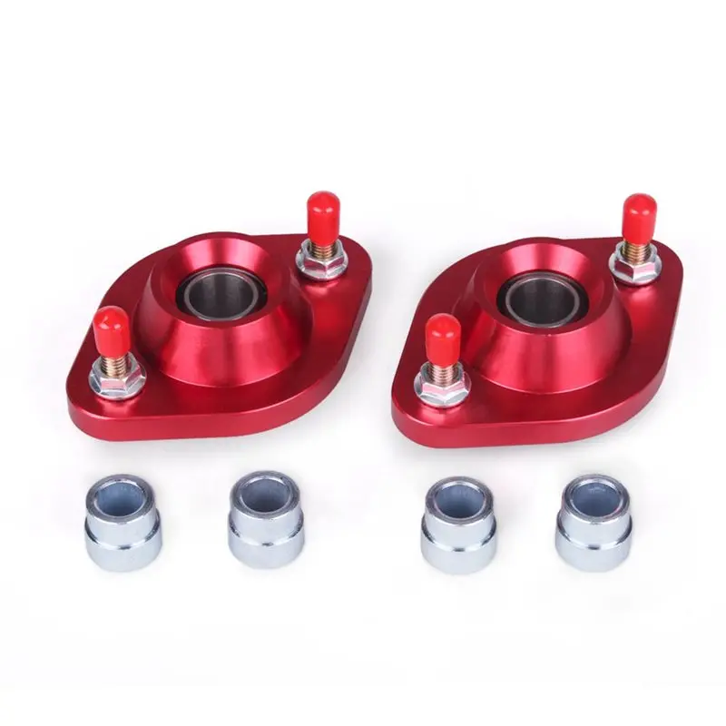 

A33K-For BMW E30 E36 E46 Z3 Racing Car Shock Top Mount Set 2 Pieces In Aluminum Pillow Ball Rear Upper Camber Plates
