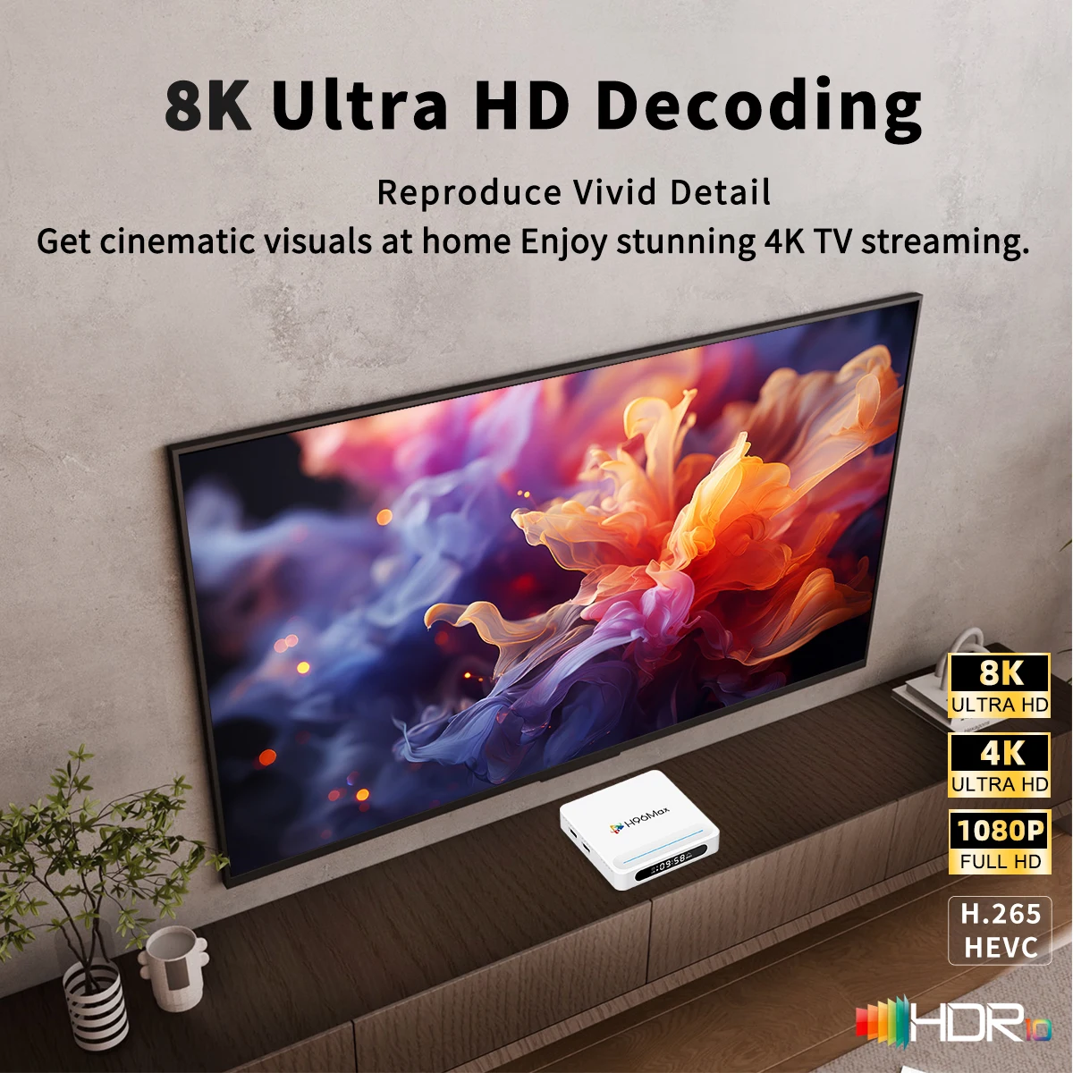 H96MAX H618 صندوق التلفزيون الذكي BT5.4 100M LAN Google Voice Assistant Android 4K + WiFi6 Allwinner H618 TV Box X98H Pro Set Top Box