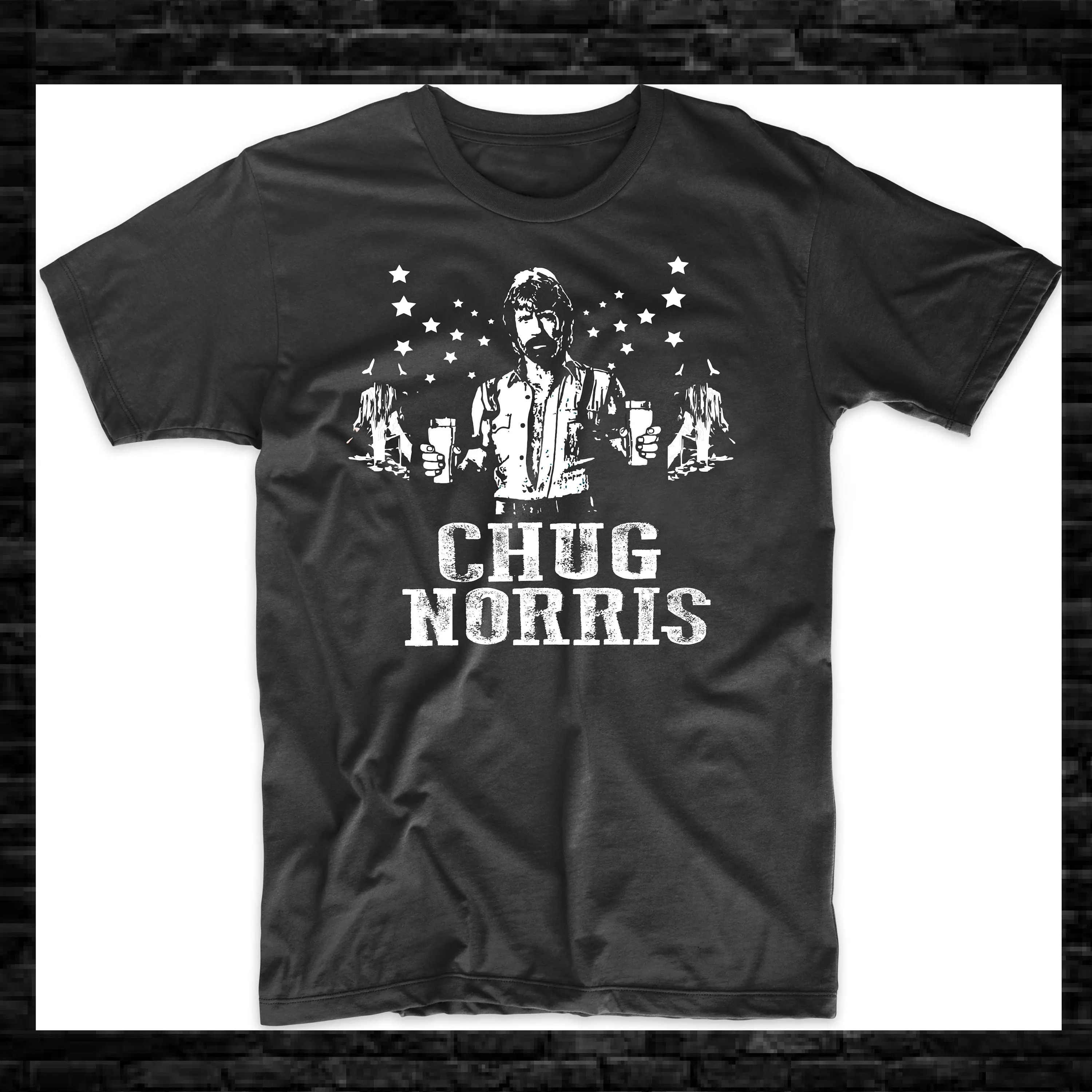 Chug Norris Karate Drinking Man Funny T Shirt