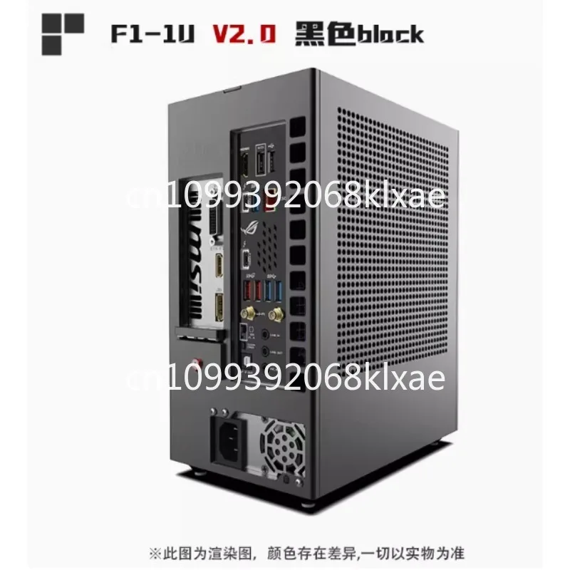 Lzmod mini F1-1U 2.0 itx dual-slot single-display chassis, compatible with Seven Rainbows 4060ti