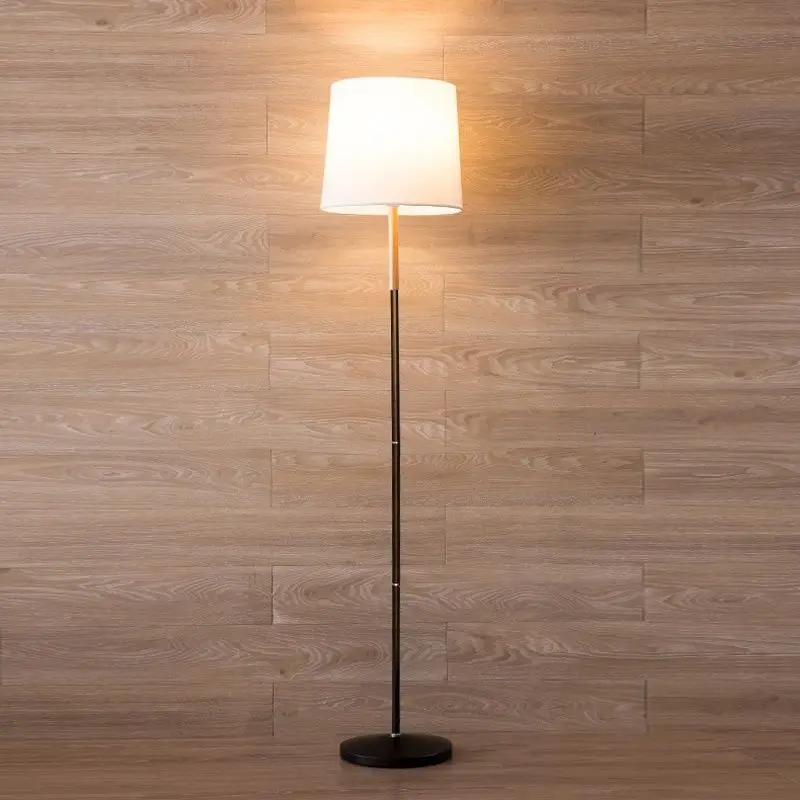 Nordic Modern Minimalist Creative Solid Wood Standing Floor Lamp Multi Function for Living Room Bedroom Study Lighting LED