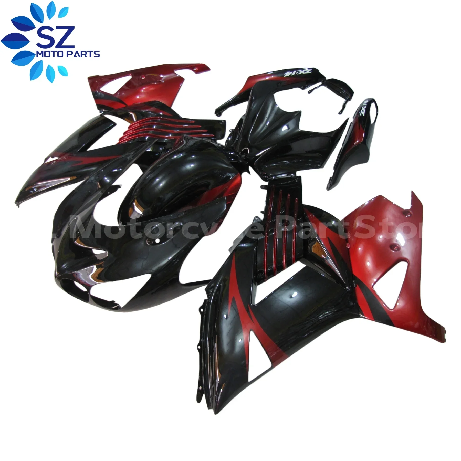 

ABS Injection Molded Fairing Kit fit for Kawasaki ZX14R 2006 2007 2008 2009 2010 2011 Motorcycle Plastic Bodywork Parts Kit