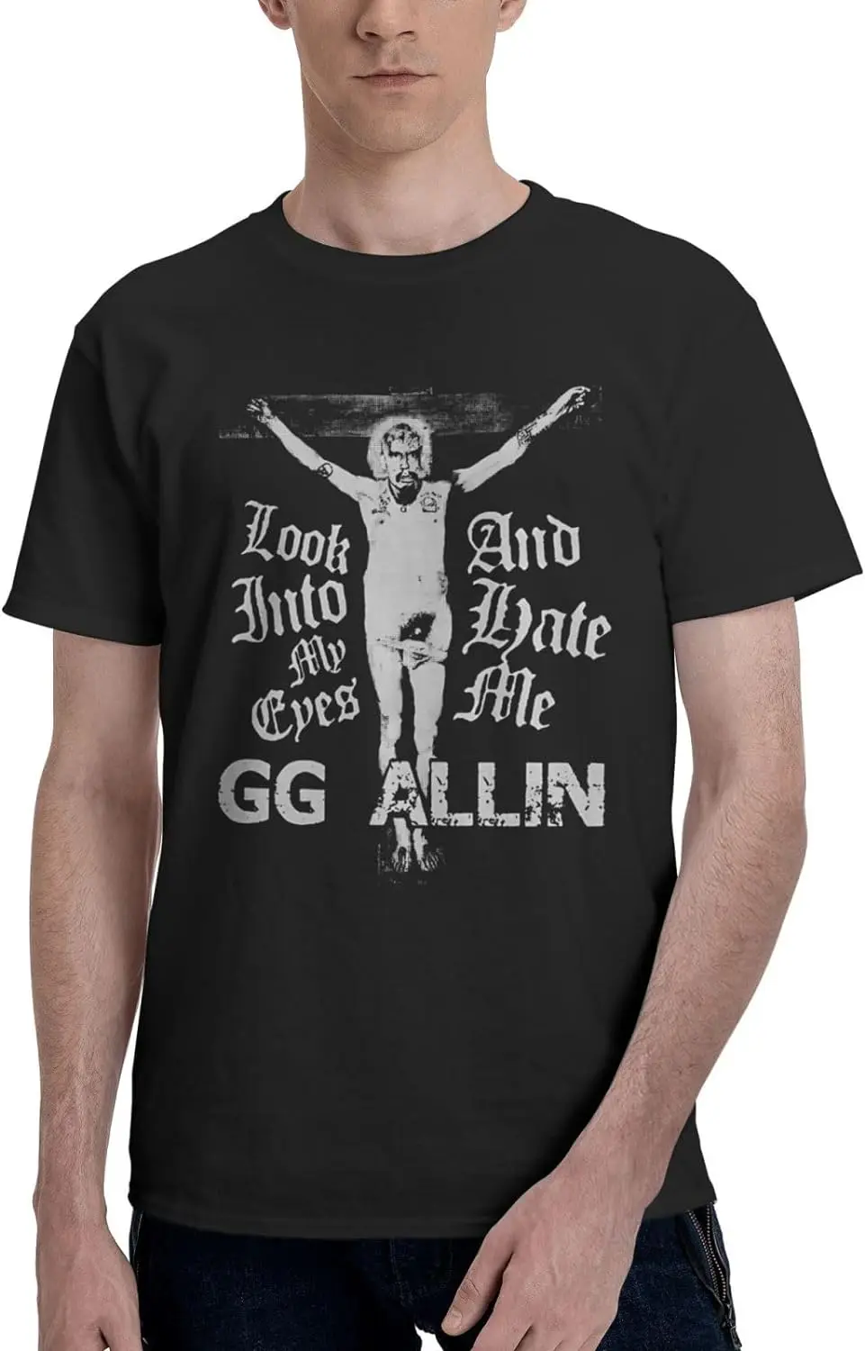 

Gg Allin T Shirt Man's Summer Casual Round Neck Tee Fashion Soft Short Sleeve Clothes