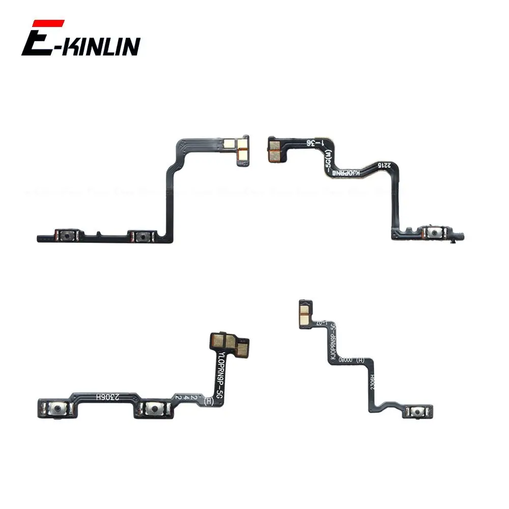 Switch Power ON OFF Key Mute Silent Volume Button Flex Cable For OPPO Reno8 Reno9 Pro Plus Lite T Z Global 4G 5G Parts