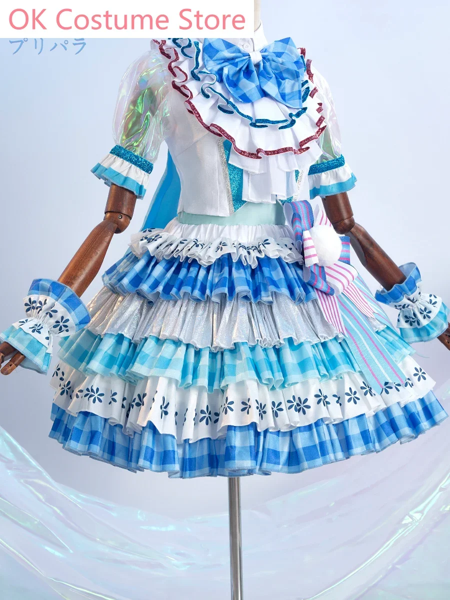 Pripara Manaka Laala Blue And White Dress Women Cosplay Costume Cos Game Anime Party Uniform Hallowen Play Role Clothes Clothing