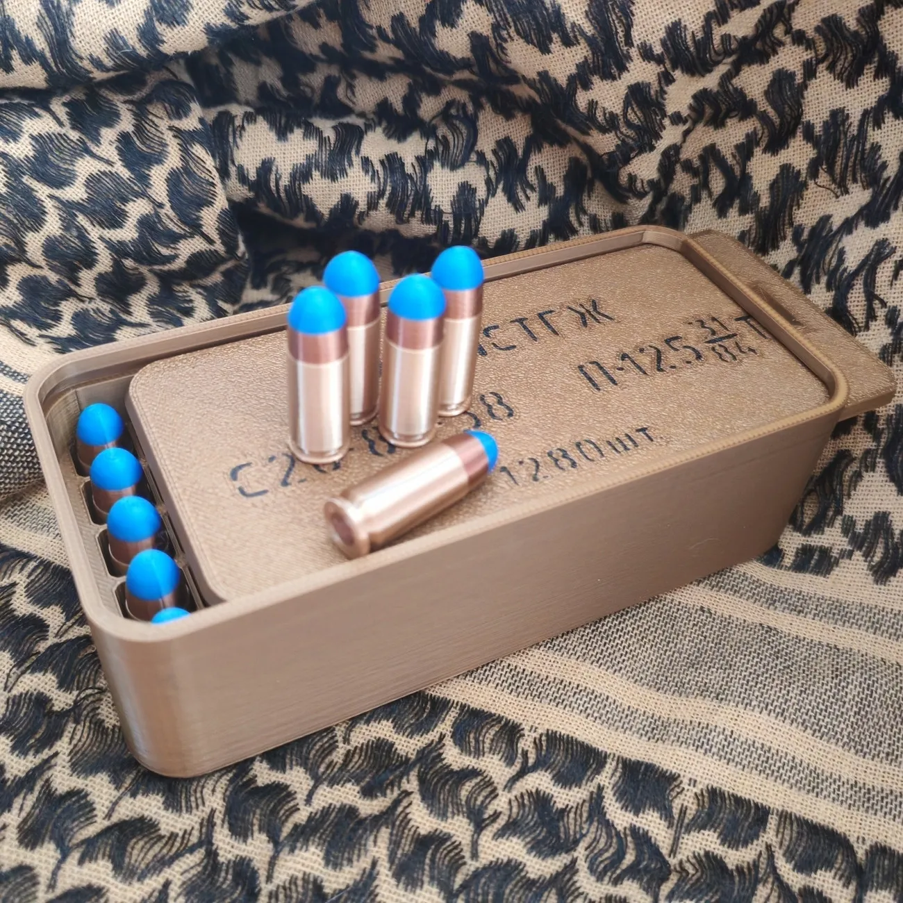 14PCS 3D Printed NATO 7.62mm Bullet Model 51mm Plastic Replica Model Military Fan Collection Ornament Desktop Decoration